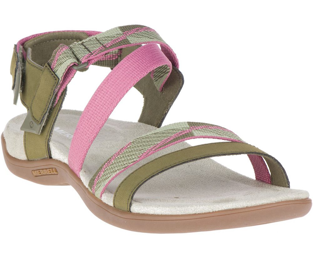 Merrell Sandaler Dame - District Mendi Backstrap - Olivengrøn - YGI248017